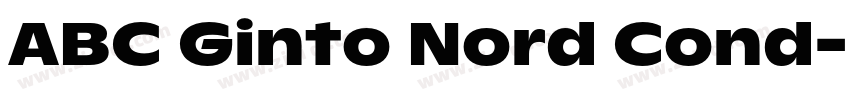 ABC Ginto Nord Cond字体转换